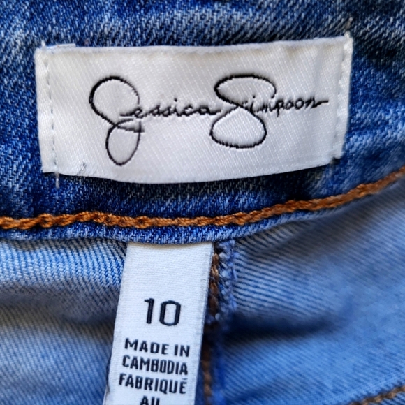 Jessica Simpson High Rise Ankle Denim Blue Jeans Size 10 - Picture 6 of 12